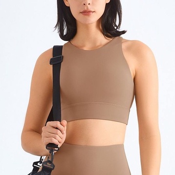 Áo bra thể thao HOPPE FUMENG WX198 3 lỗ cổ cao chuyên dụng cho nữ mặc tập gym