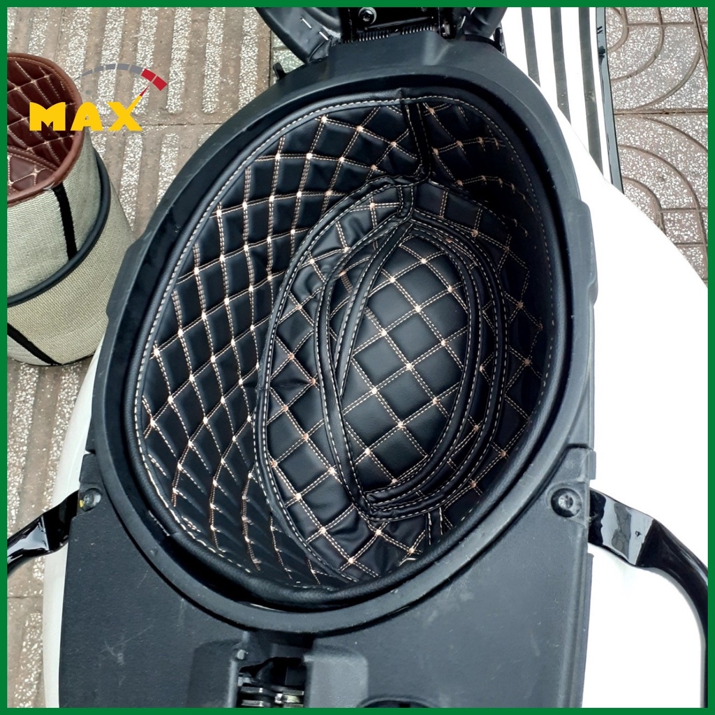 Lót Cốp Xe Máy VESPA SPRINT LIBERTY Chống Nóng Chống Sốc Lót Cốp Da VESPA Có Túi Đựng Giấy Tờ MAX STORE