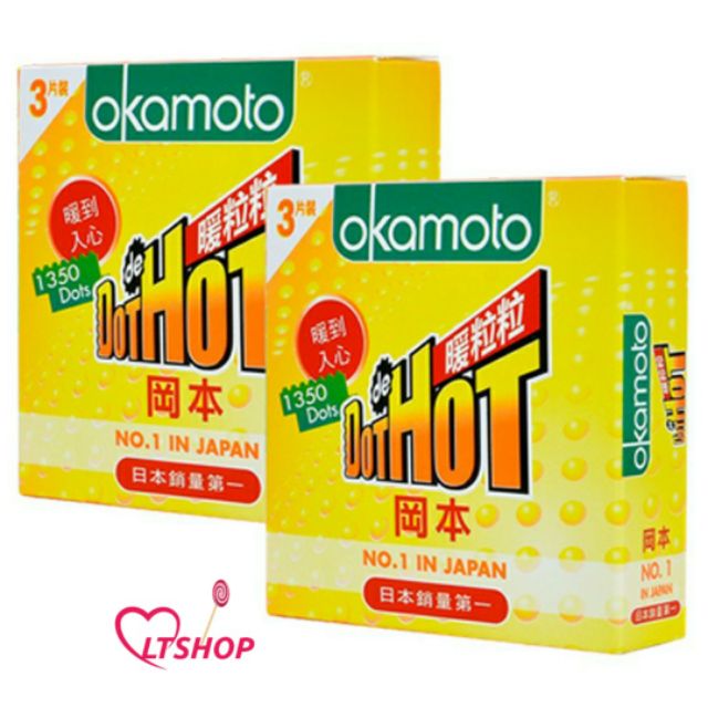 Combo 2 Hộp Bao Cao Su Gai Okamoto Dot De Hot