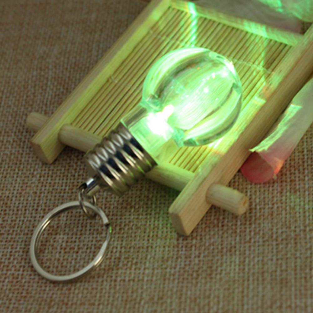 LED Flashlight Light colorful Mini Bulb Lamp Key Chain Ring Keychain Clear Lamp Torch Keyring