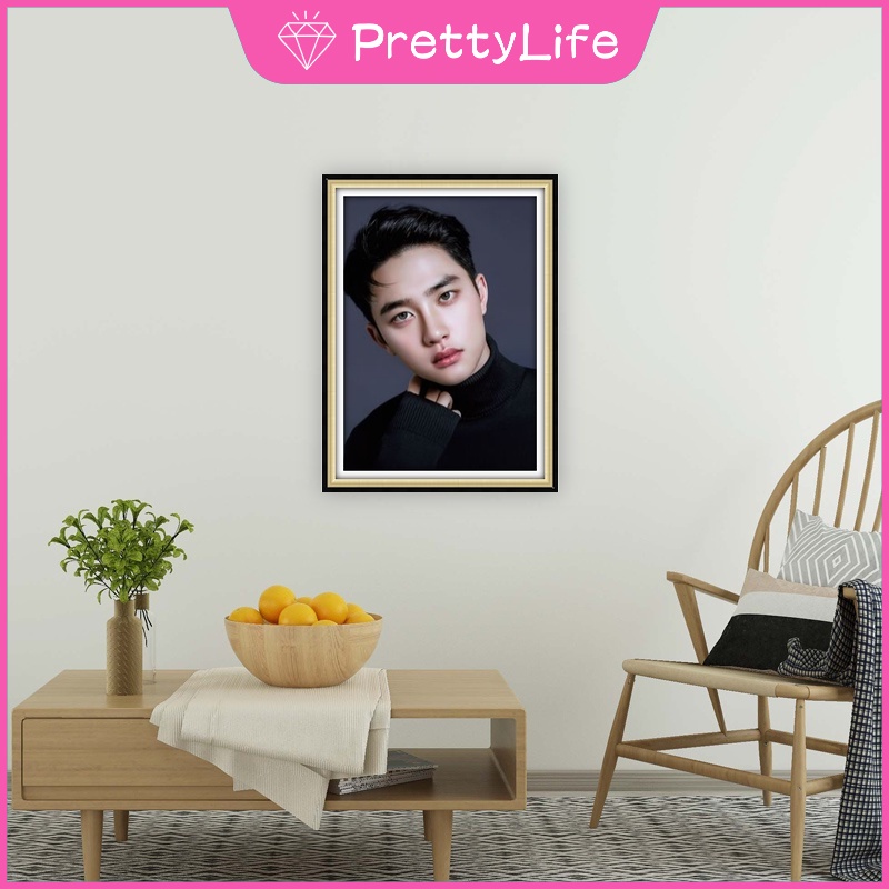 Tranh Đính Đá 5D Tự Làm Hình EXO Kích Thước 30X40cm Trang Trí Nhà Cửa