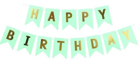 Dây chữ happy brith day