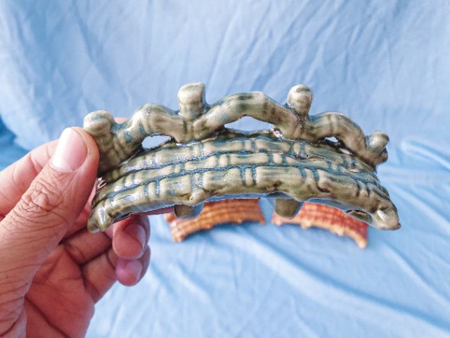 CẦU KHÚC TRANG TRÍ HỒ CÁ NON BỘ10x3x3cm