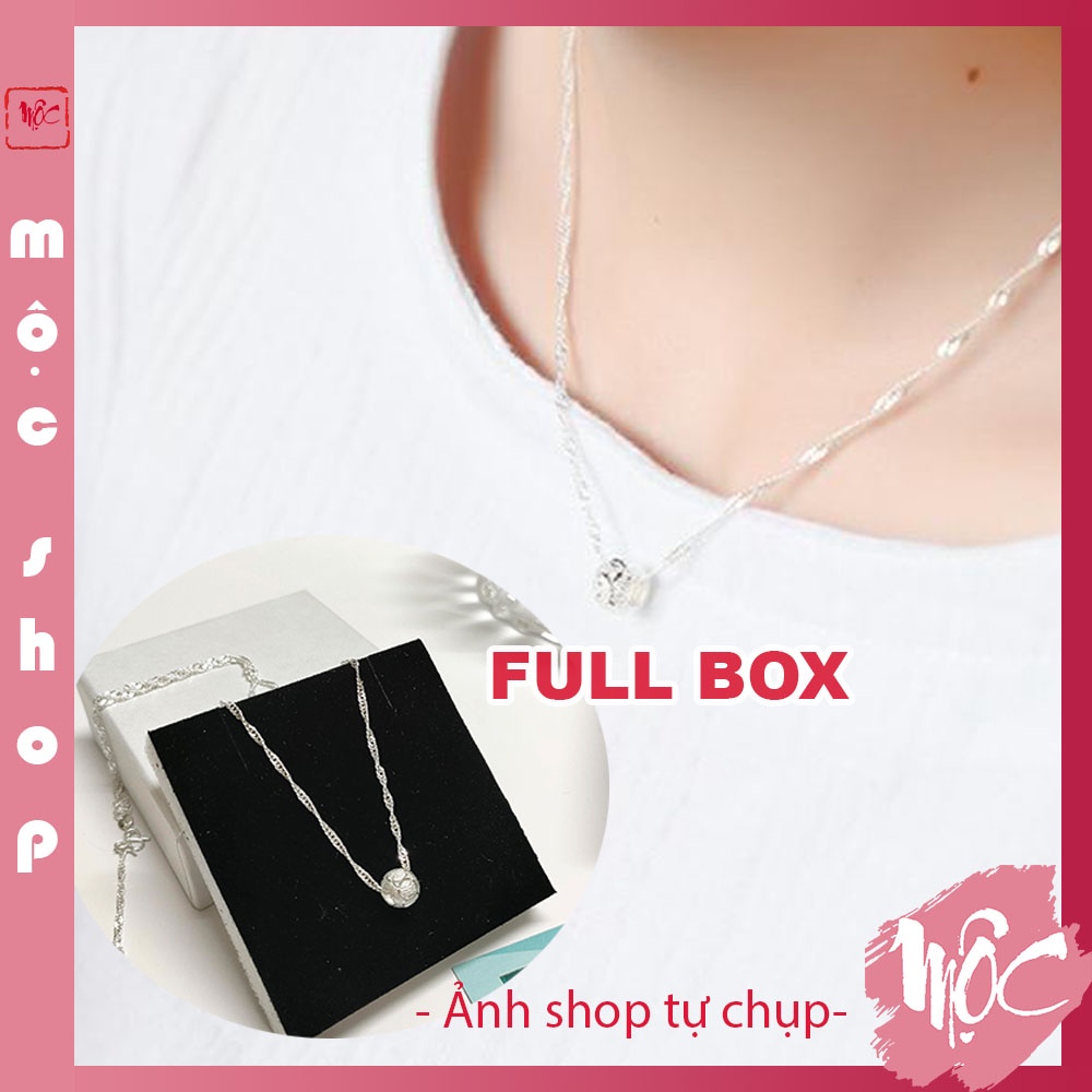 Vòng cổ hạt bạc Ý , dây chuyền bạc S925 phong cách Hàn Quốc