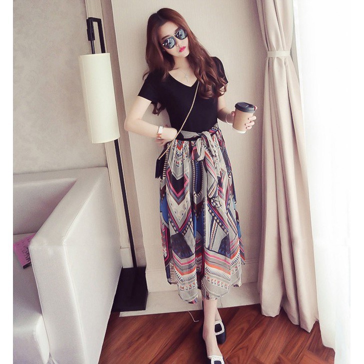Đầm maxi giả 2 mảnh thiết kế hợp thời trang cho phái nữ | BigBuy360 - bigbuy360.vn