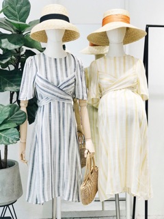 Đầm cột chéo ngực AfterBefore