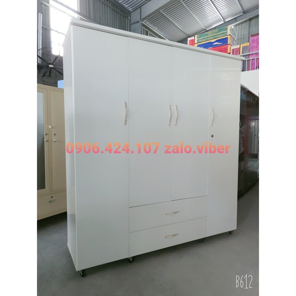 Tủ nhựa đài loan 4 cánh, 1m8x1m65x48