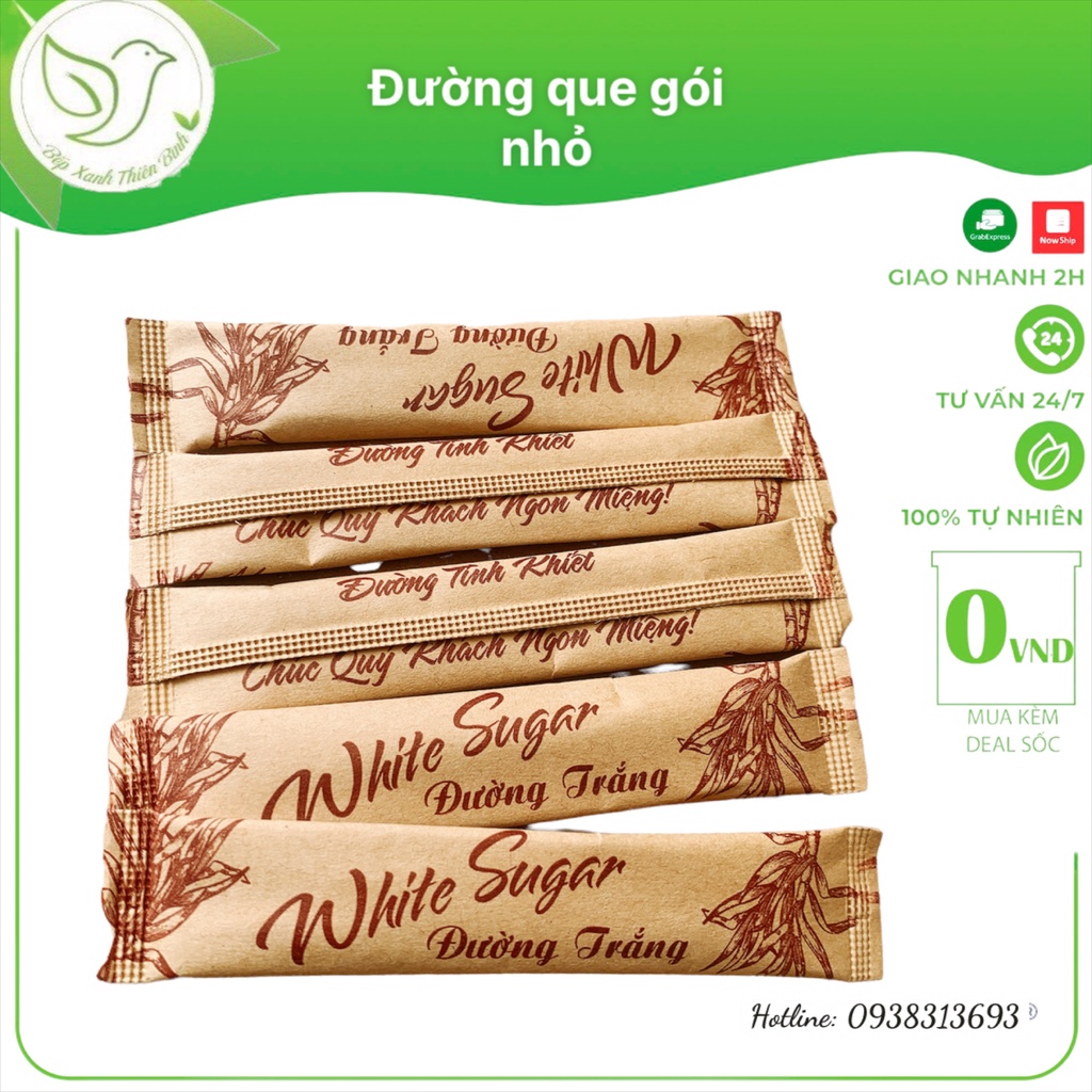 Đường gói nhỏ, đường que dùng quán cà phê tiện lợi nhỏ gọn -  gói 5gr