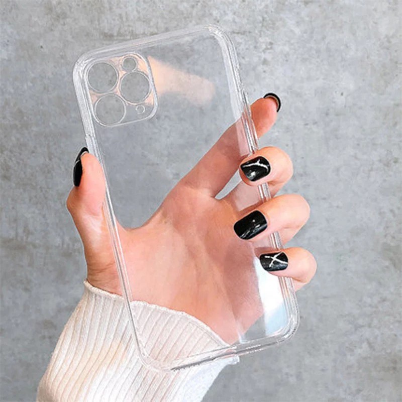 Ốp Điện Thoại Silicon TPU Mềm Trong Suốt Cho iPhone 14 13 12 11 Pro Max Plus Mini XR XS Max 8 7 6 6s Plus 5 5S SE 2020