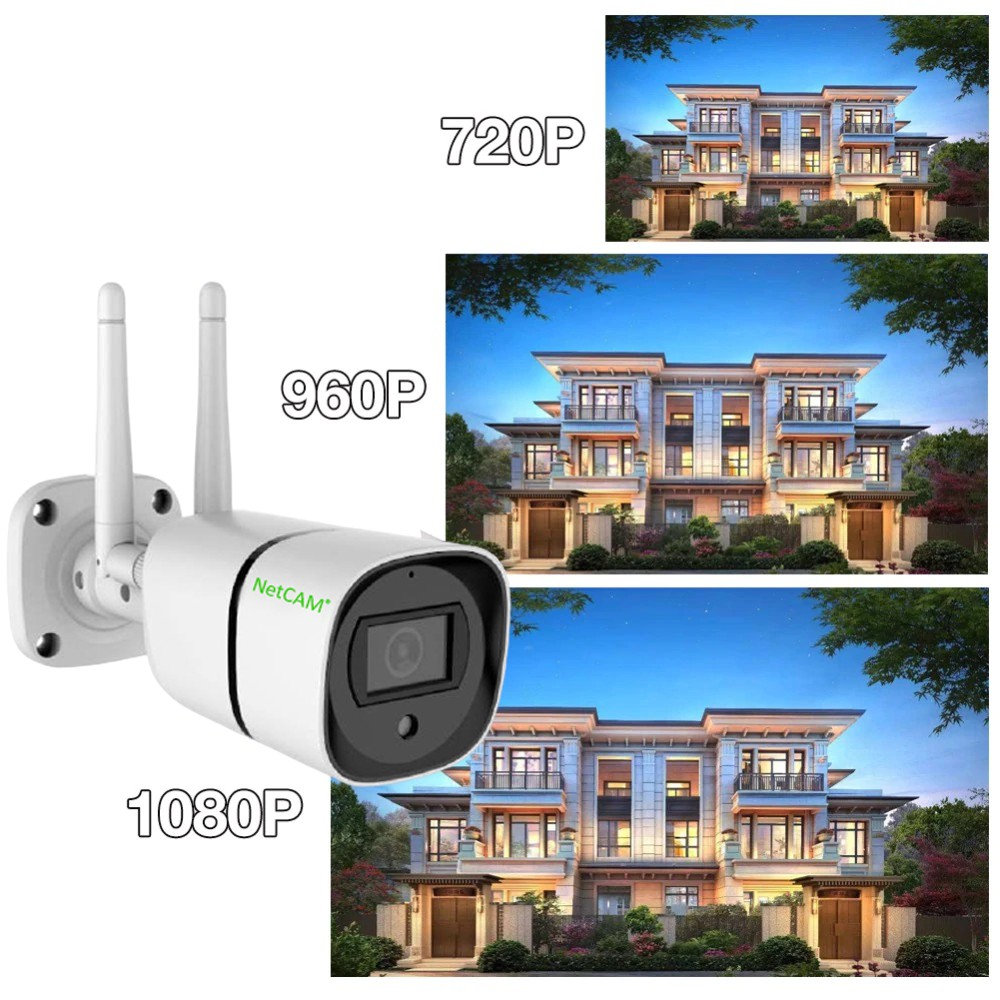 Camera IP Wifi Ngoài Trời NetCAM NTP2.0 Full HD 1080P