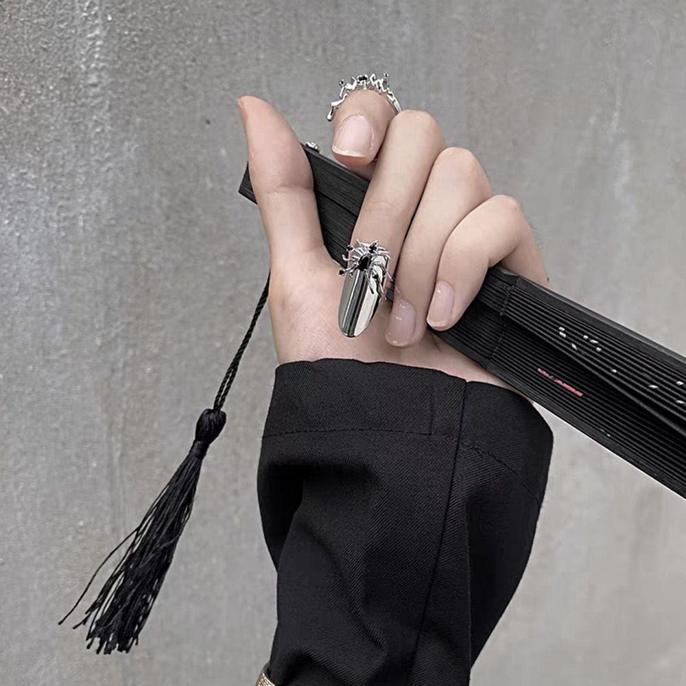 Nhẫn Hở Hình Nhện Phong Cách Gothic Cổ Điển Thời Trang Cho Nữ|Nhẫn Đuôi Dài Phong Cách Hàn Quốc Thời Trang
