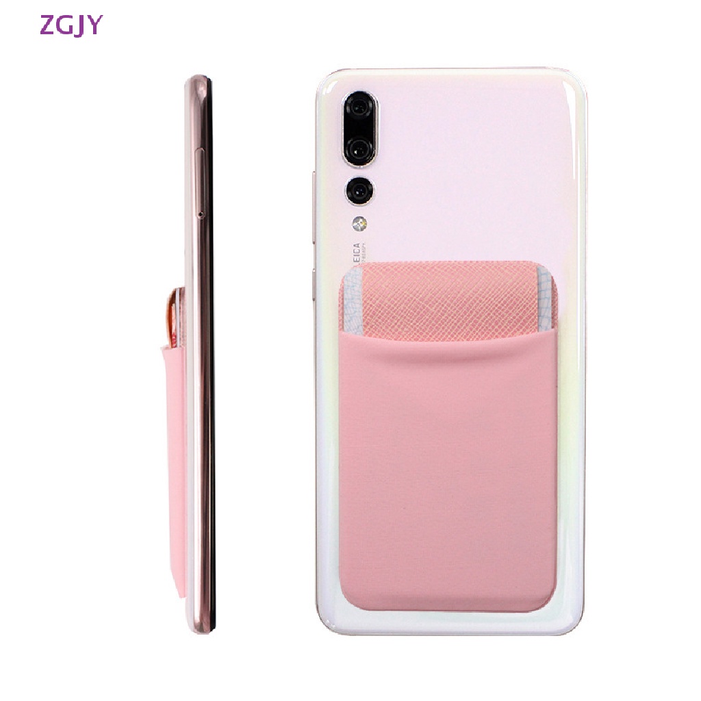 Túi Đựng Điện Thoại Dạng Ví Hình Tam Giác Dán Sau Lưng Chống Khử Từ Chất Liệu Co Giãn Tiện Dụng Mới