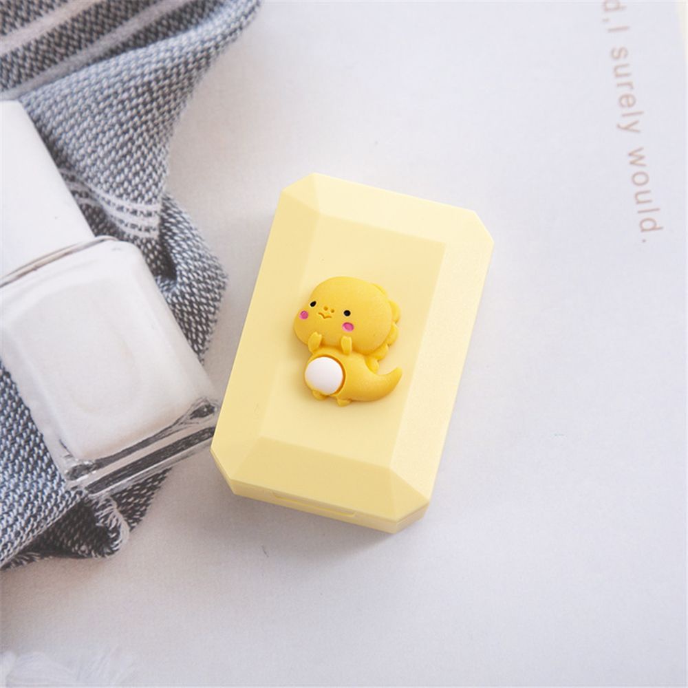 Hộp đựng kính áp tròng hình chú khủng long hoạt hình dễ thương