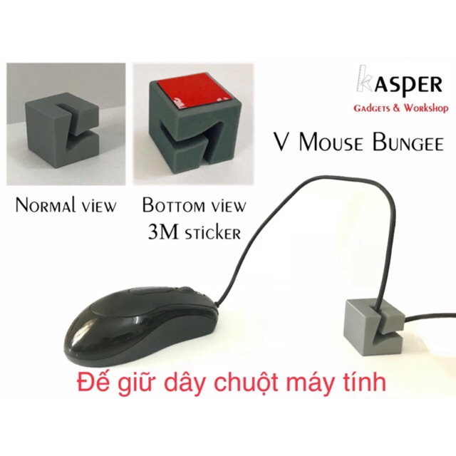 V Mouse Bungee / Giữ dây chuột máy tính
