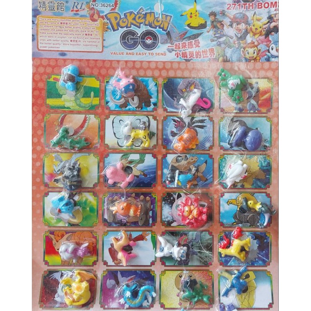 Mô hình pokemon nhỏ - Thú pokemon loại nhỏ - Giao 1 con ngẫu nhiên trong vỉ