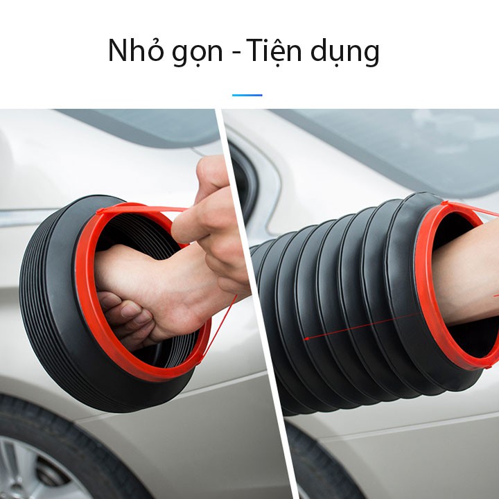 Xô nhựa lò xo gấp gọn 4 lít đa năng đựng nước đi phượt câu cá ( giadunggiare247 )