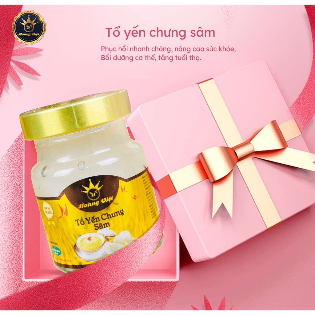 [6gr yến tươi] YẾN SÀO HOÀNG VIỆT CHƯNG HẠT CHIA-  mua 10 tặng thêm 1