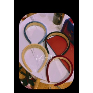 Bờm cài tóc trơn vải nhung