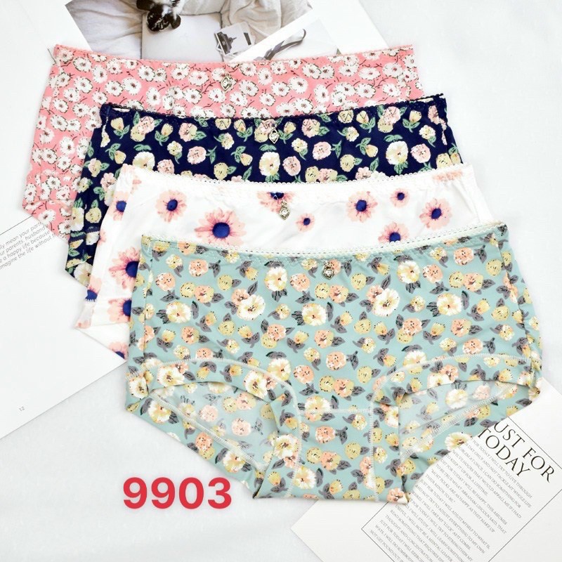 Q9903 ♥️ QUẦN LÓT NỮ ♥️Quần lót su lạnh điều hoà siêu mát lạnh