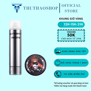 Combo Sáp Vuốt Tóc Nam Chính Hãng Kèm Gôm Xịt Tóc Butterfly Shadow