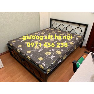 Giường sắt mỹ nghệ Đại Thành 2- 1M6X2M, tháo lắp dễ dàng, miễn phí vận chuyển nội thành Hà Nội