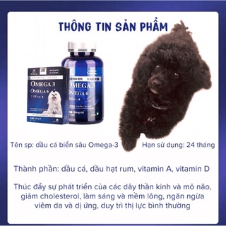 Dầu cá Omega3-6 Dành cho chó 30 viên
