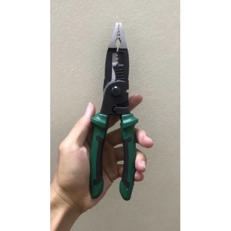 kìm 6 in 1 ( cắt dây, tách vỏ, tuốt vỏ, uốn, bấm cos, vặn ốc )