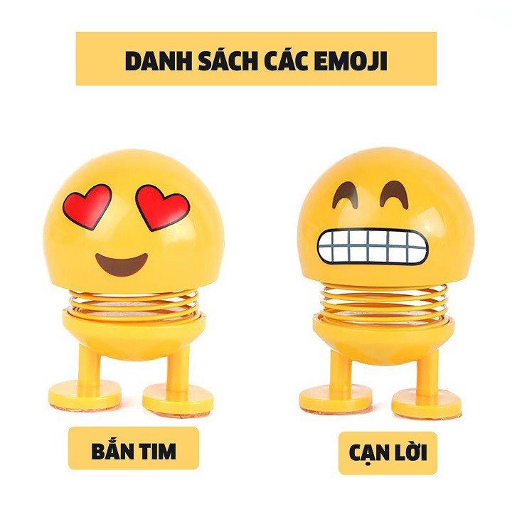 Đồ chơi cho bé 🌿GIÁ SỐC 🌿 Thú nhún emoji lò xo lắc đầu hình biểu tượng cảm xúc đáng yêu  SP001635