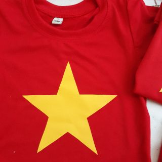(Giao hỏa tốc hcm) Áo cờ đỏ sao vàng cho bé và lớn đủ size .