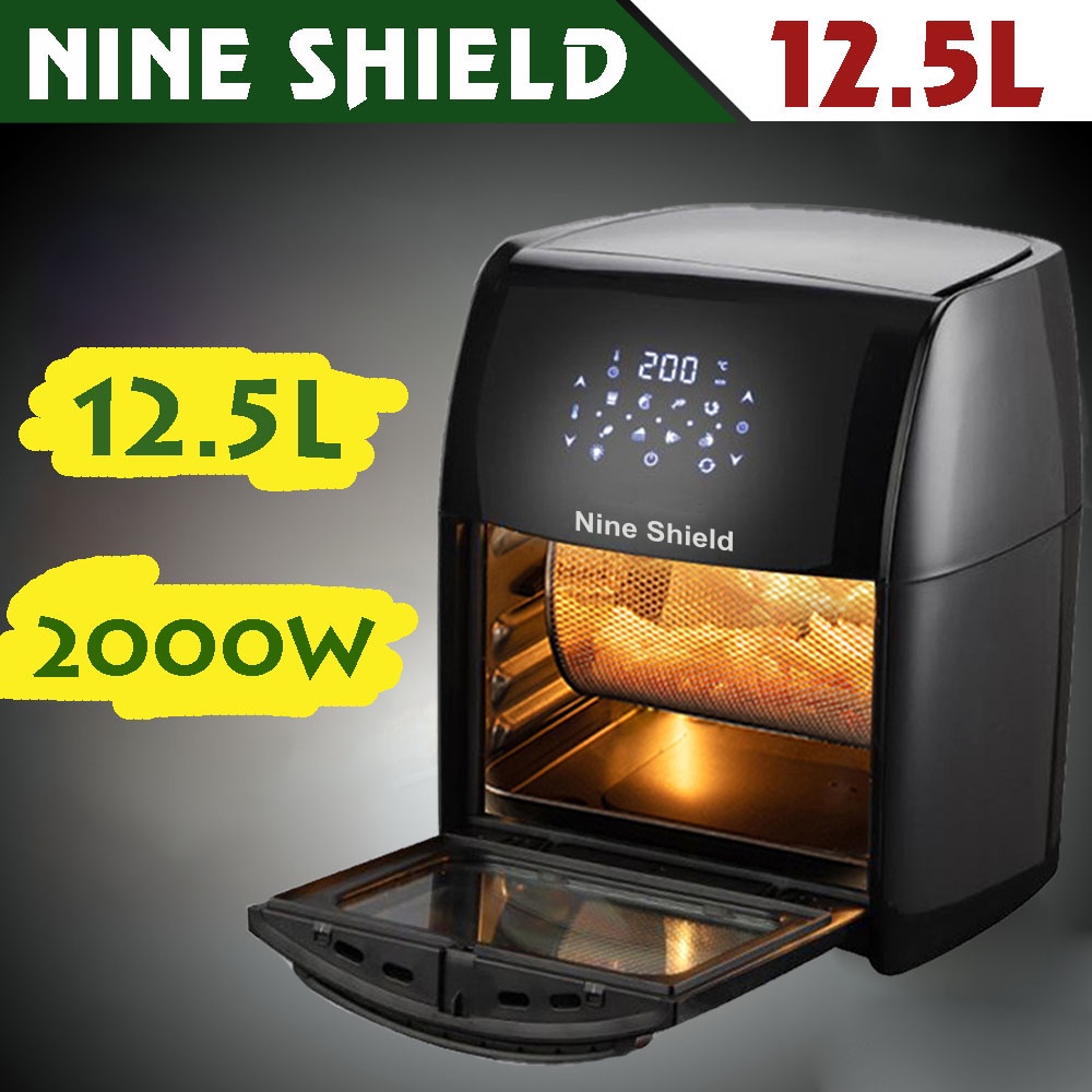 NỒI CHIÊN KHÔNG DẦU NINESHIELD 12.5l KB-1200 CẢM ỨNG ĐIỆN TỬ THÔNG MINH HIỆN ĐẠI