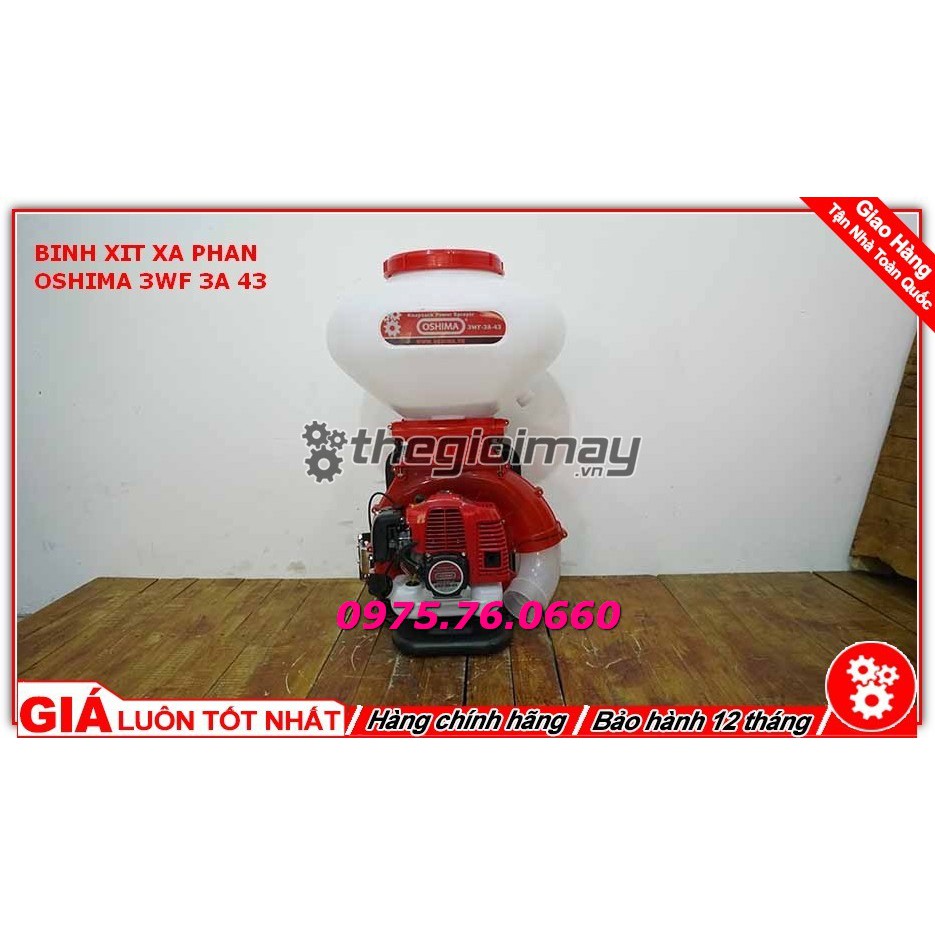 BÌNH XIT THUỐC, PHUN VÔI, PHUN HẠT OSHIMA CHÍNH HÀNG 3WF-3A-43
