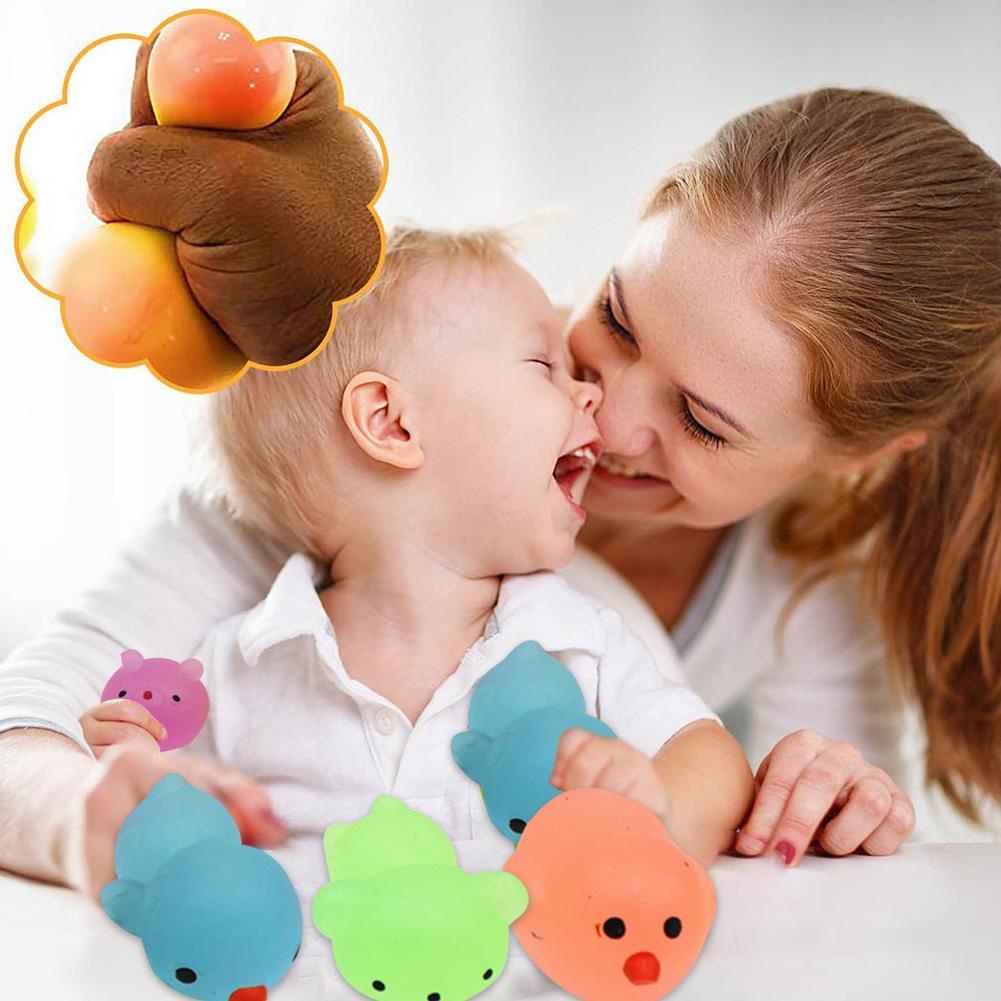 Set 10 Đồ Chơi Mềm Dẻo Giảm Căng Thẳng Hình Dáng Dễ Thương