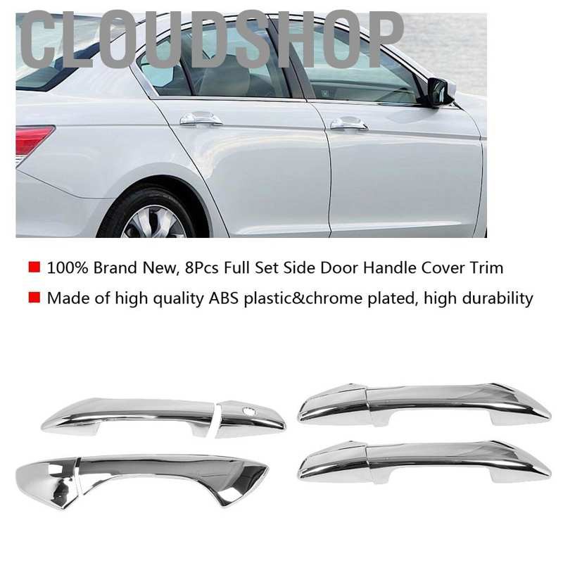 Bộ 8 Ốp Tay Nắm Cửa Xe Ô Tô Cho Honda Accord 2008-2012