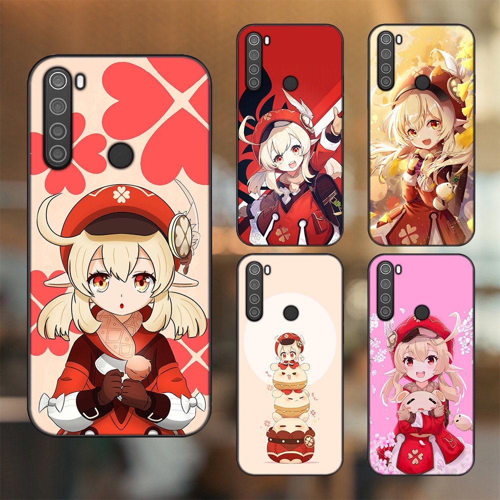 Ốp lưng Xiaomi Redmi Note 8 viền đen in hình Klee Genshin Impact