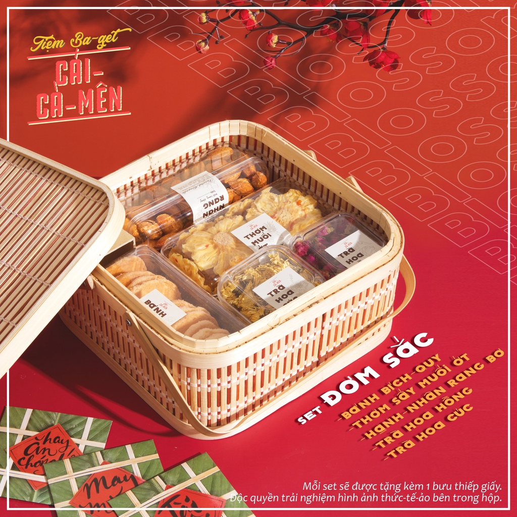 SET QUÀ TẾT 2022: ĐƠM SẮC - KẾT HOA TIỆM CÁI-CÀ-MÊN | BigBuy360 - bigbuy360.vn