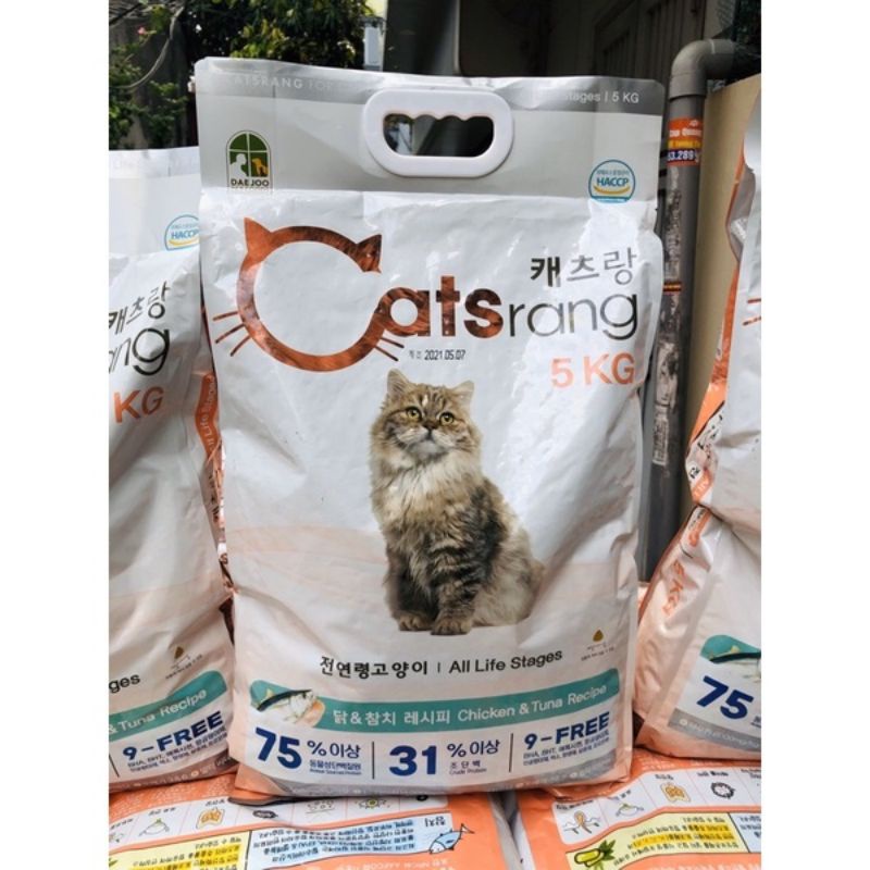 Thức ăn mèo catsrang bao 5kg thức ăn hạt khô cho mèo