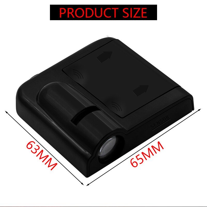 Set 2 đèn led không dây gắn cửa xe hơi Kia Morning Seltos K3 Carens Forte Cerato Soluto