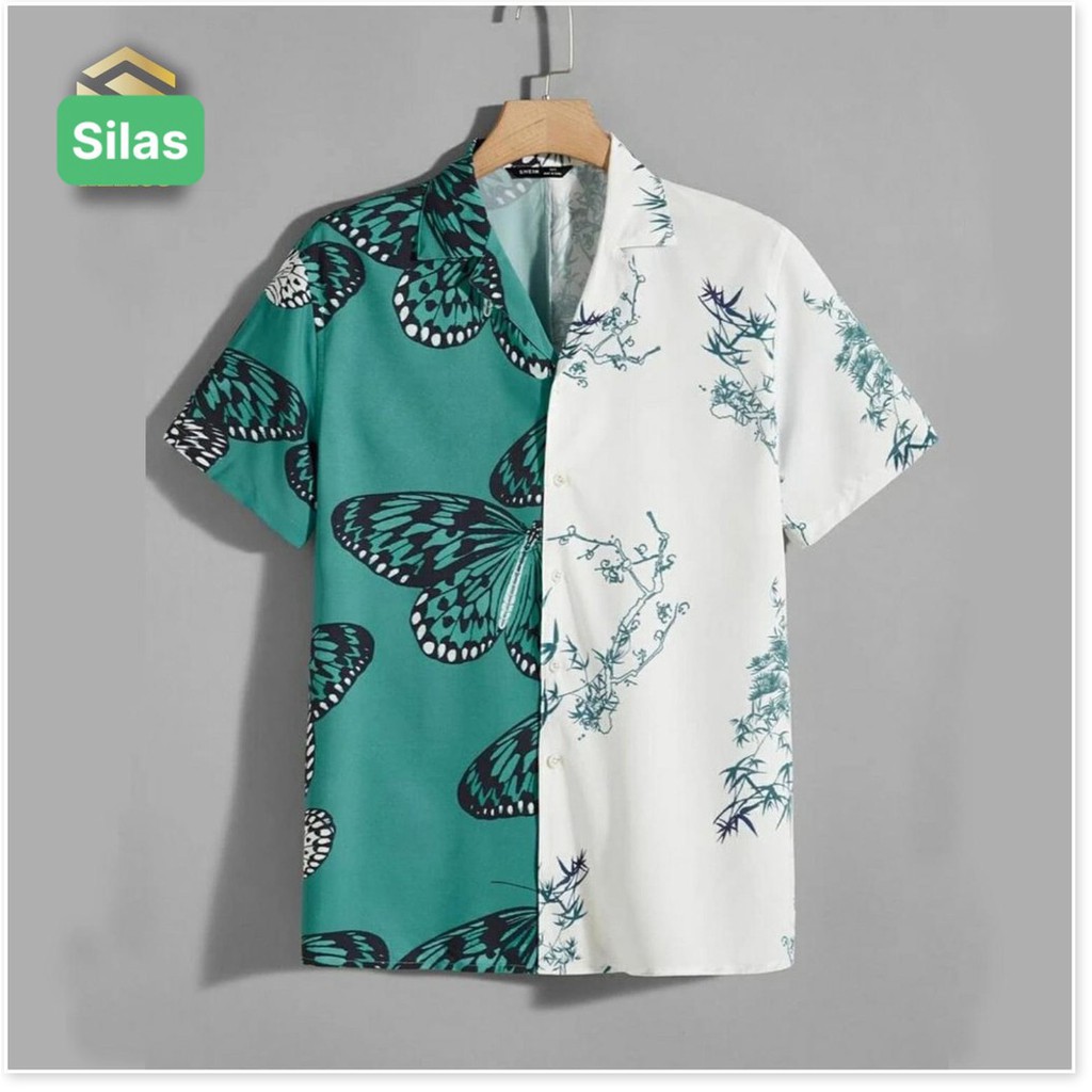 Áo Sơ Mi Nam Họa Tiết vải kate mát mịn HP