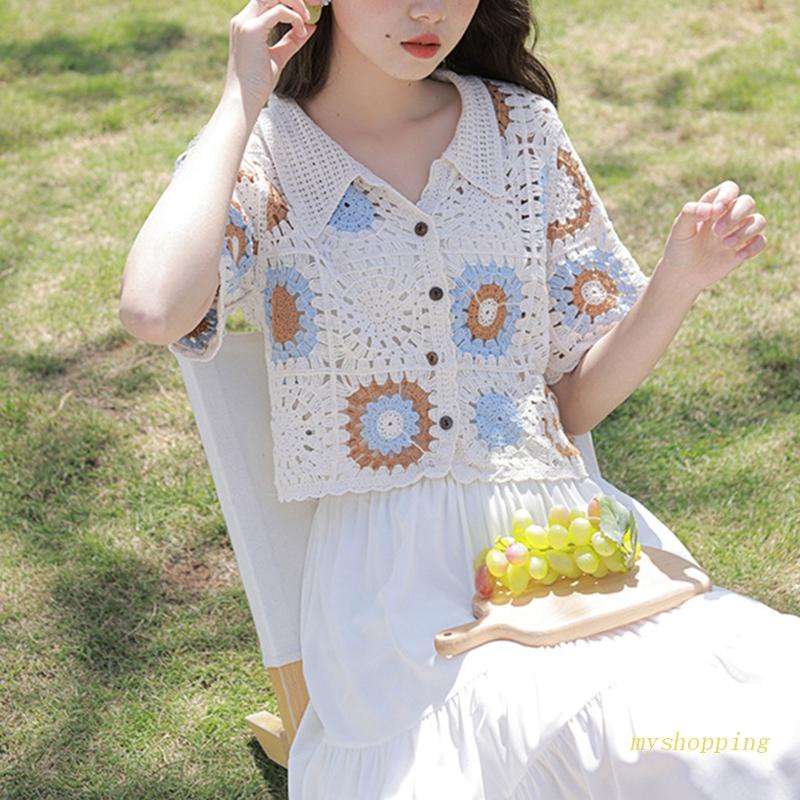 Áo Thun Dệt Kim Ngắn Tay Thời Trang Mùa Hè Dành Cho Nữ