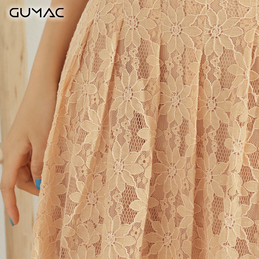 [Mã MABR07062 giảm 8% tối đa 50K đơn từ 249K] Đầm nữ ren cổ U DA602 GUMAC | BigBuy360 - bigbuy360.vn