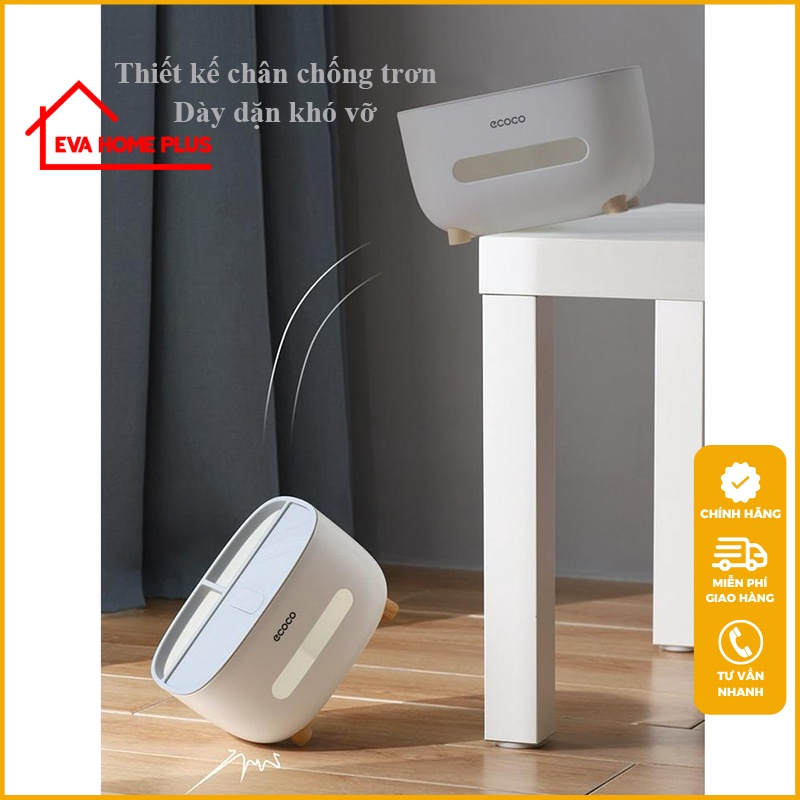 Hộp đựng khăn giấy để bàn đa năng ECOCO chính hãng, hộp giấy để bàn đựng đồ phòng khách tiện lợi E2009