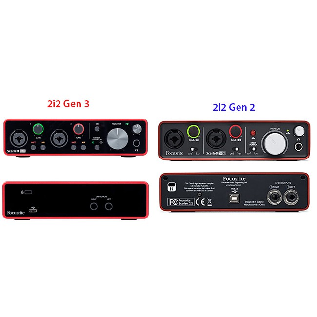 Soundcard Focusrite Scarlett 2i2 Gen 3 ⚡ BẢO HÀNH 1 NĂM ⚡Sound Card Âm Thanh - Focus USB Audio SoundCard (3rd - Gen3)
