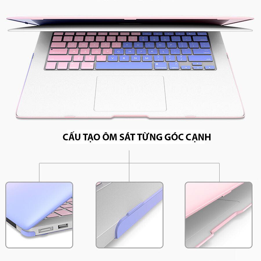  Ốp + Phủ Phím Macbook Màu Ombre (Tặng Kèm Nút Chống Bụi + Bộ kẹp chống gãy sạc) | BigBuy360 - bigbuy360.vn