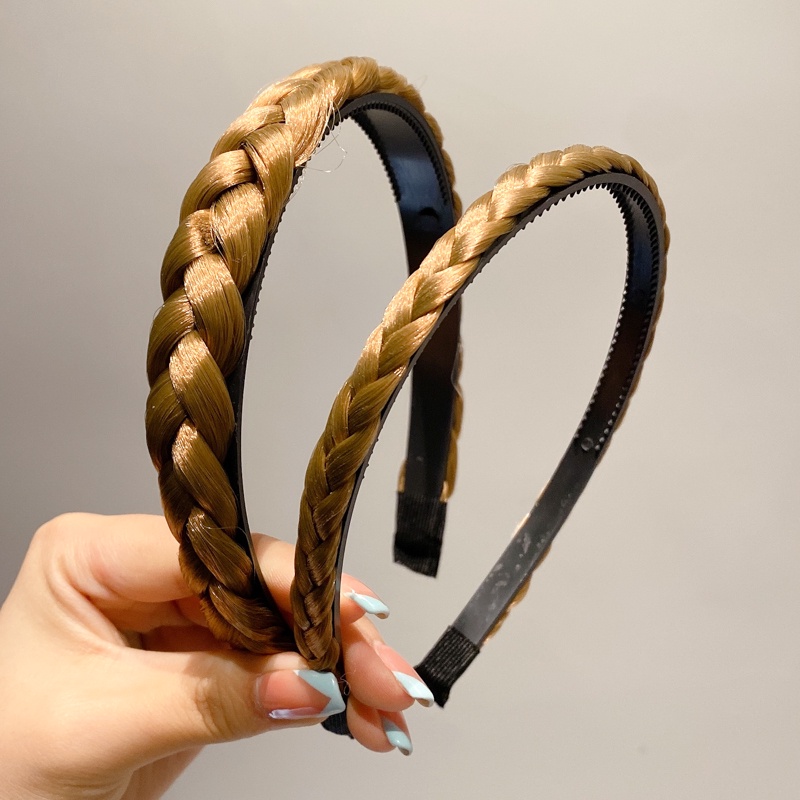 Cài tóc kiểu tóc giả thắt bím thời trang Hàn Quốc