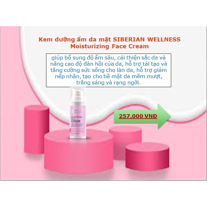 Kem dưỡng ẩm da mặt SIBERIAN WELLNESS Moisturizing Face Cream