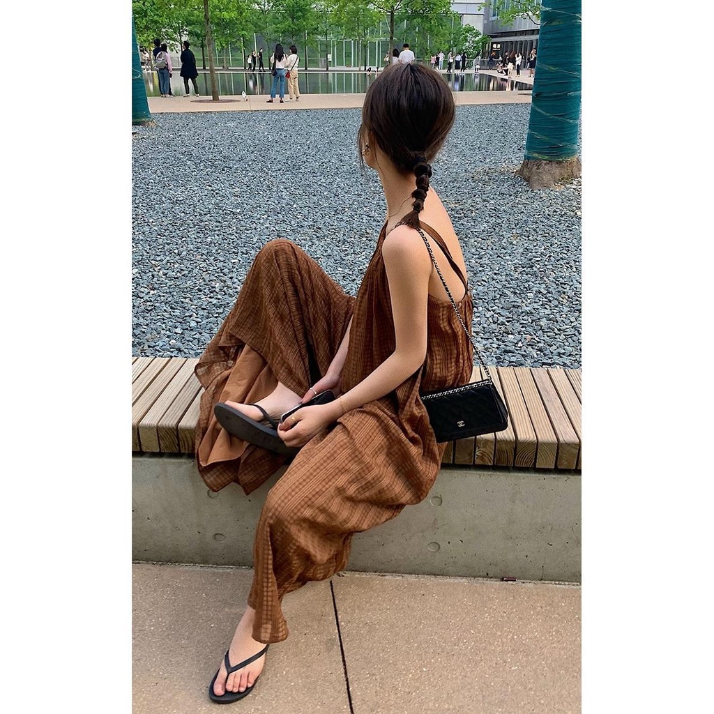 Jumpsuit Ống Rộng Phong Cách Âu Mỹ Kiểu Mới Thời Trang Cho Nữ