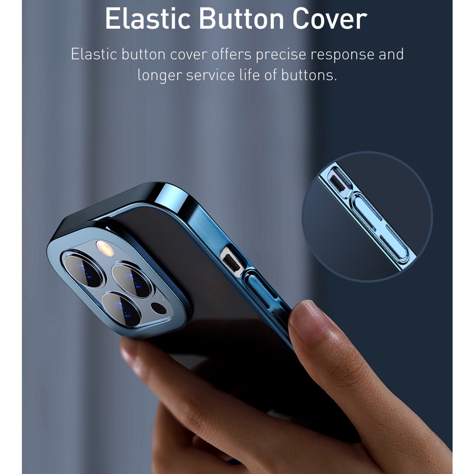 Ốp điện thoại trong suốt chống sốc Baseus cho iPhone 13 Pro Max 2021