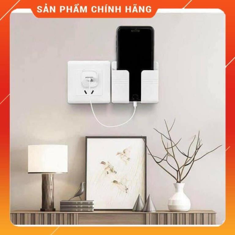 [ HÀNG SIÊU TỐT]  KỆ DÁN TƯỜNG ĐỂ ĐIỆN THOẠI KIÊM GIÁ ĐỠ SẠC | BigBuy360 - bigbuy360.vn