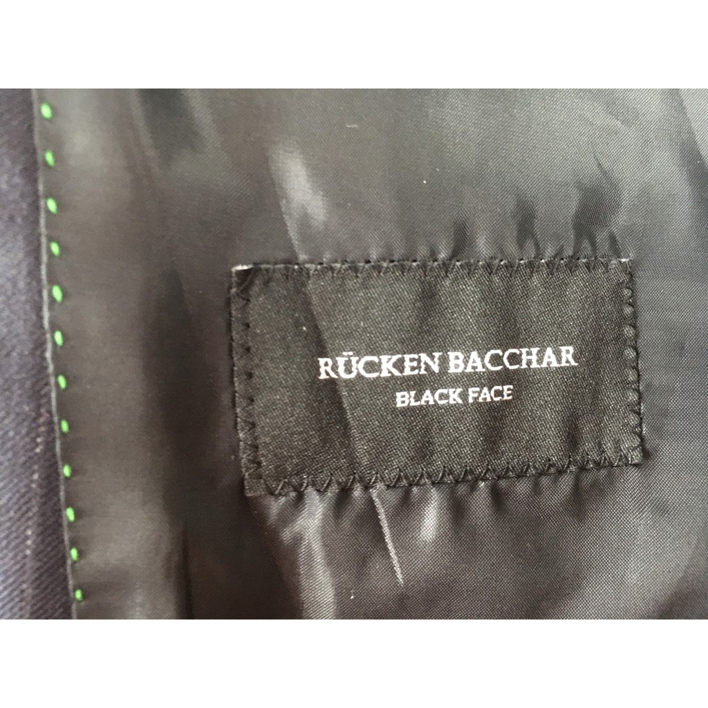 (1M7-1M8 75-85KG) Áo blazer 2hand nam XANH ĐEN KẺ SỌC của RUCKEN BACCHARD Hàng si Hàn Quốc JACBLJ87