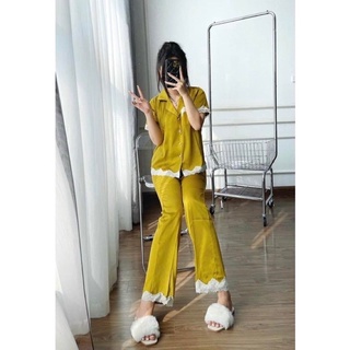Bộ Lụa Phối Ren Hàng Đẹp